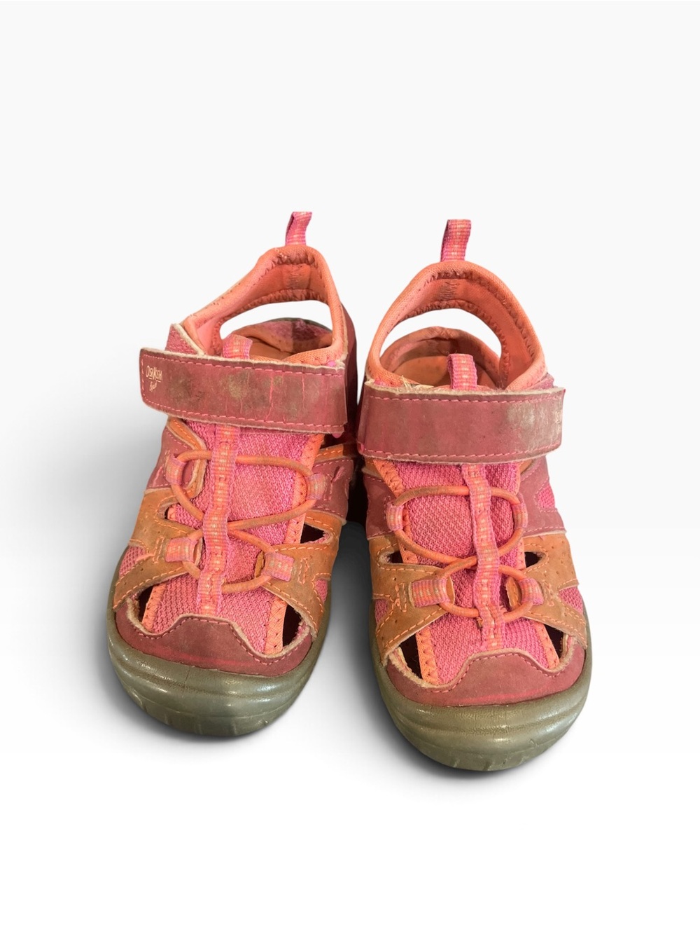 OshKosh B'gosh Pink and Coral Closed-Toe Kids Sandals